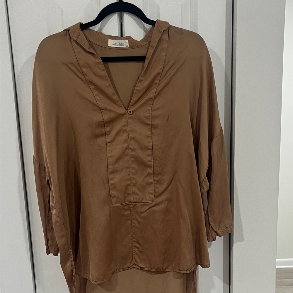 Bella Dahl Tan Women's Blouse